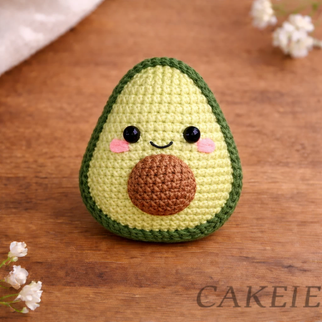 Crochet Mini Avocado Plush